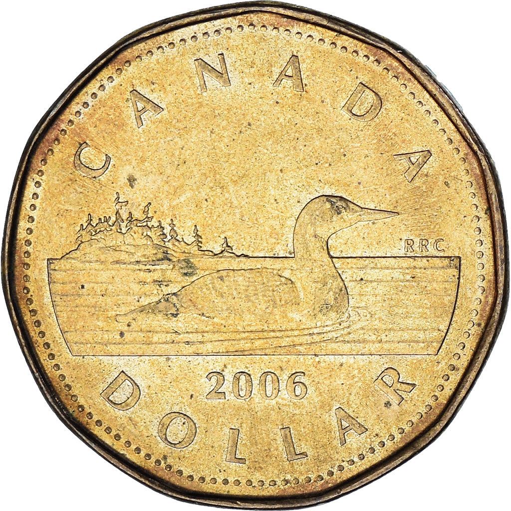 Canada | 1 Dollar Coin | Bronze plated nickel | 4th portrait | KM:495 | 2003-2012