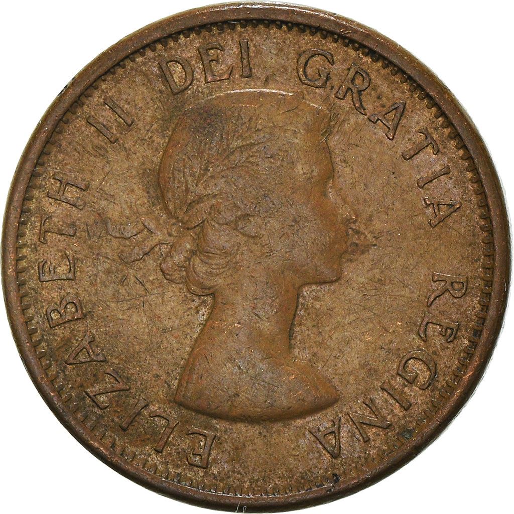 Canada | 1 Cent Coin | Bronze | 1st portrait | KM:49 | 1953-1964