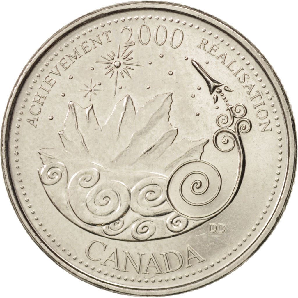 Canada | 25 Cents Coin | Achievement | Nickel | KM:381 | 2000