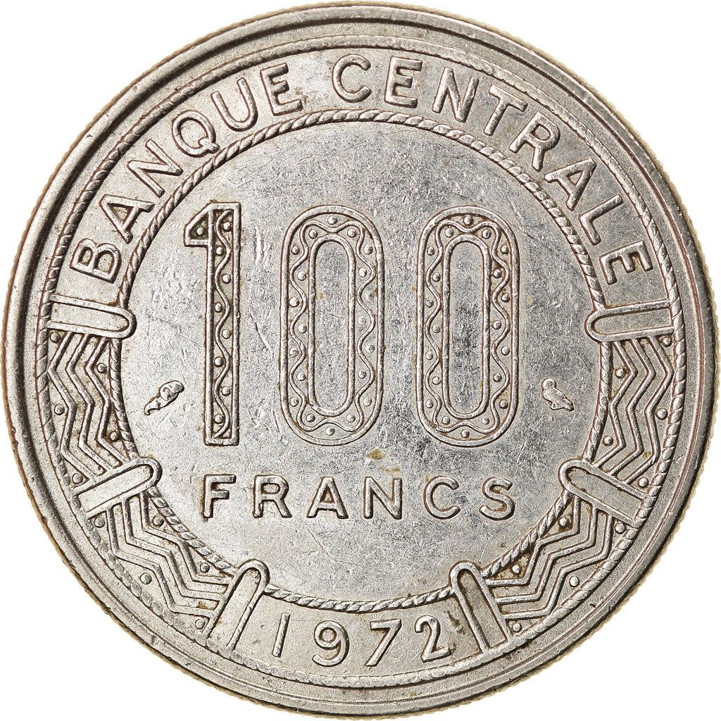 Gabon | 100 Francs Coin | Giant Eland | Km:12 | 1971 - 1972