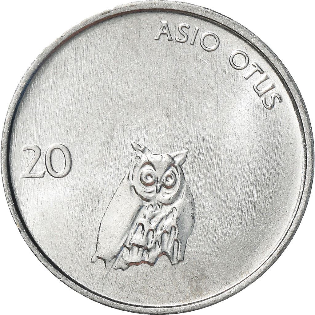 Slovenia | 20 Stotinov Coin | Owl | Km:8 | 1992 - 2006