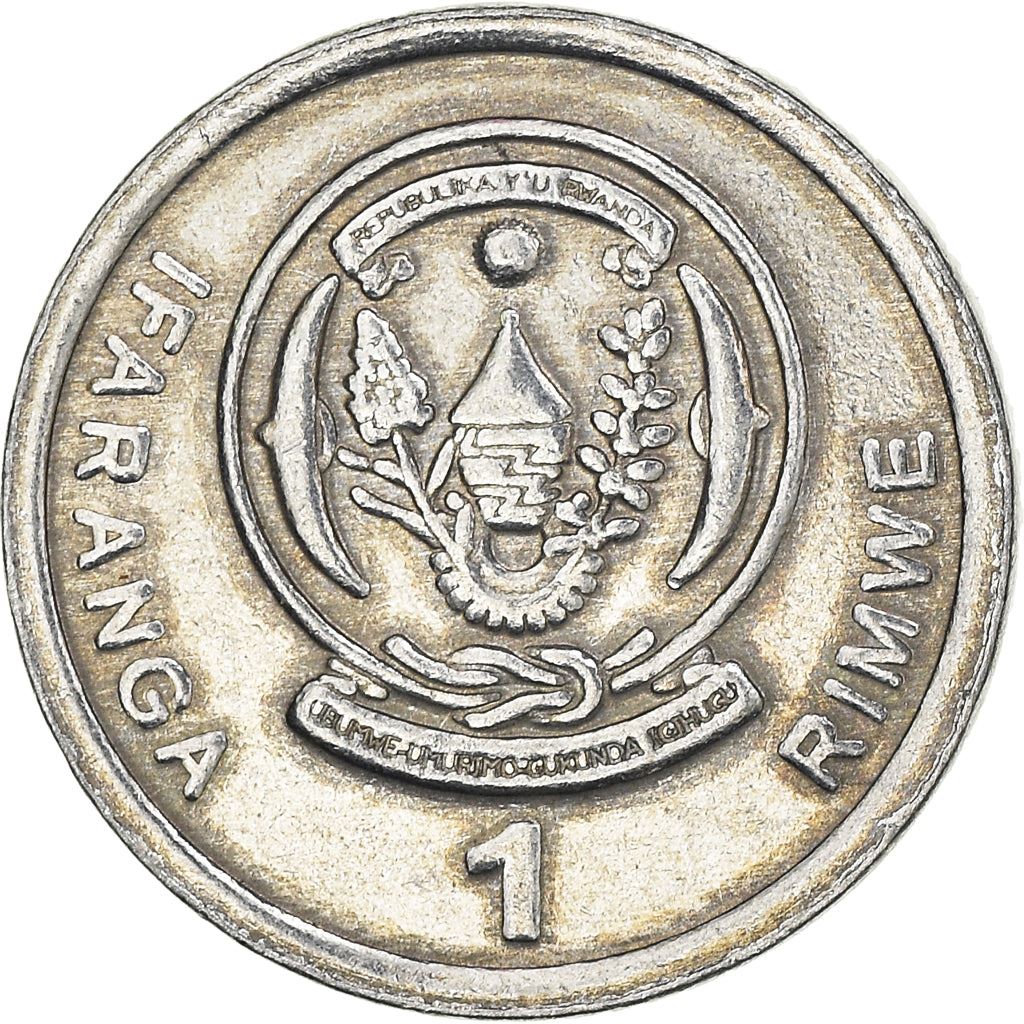 Rwanda | 1 Ifaranga Coin | Rice Plant | Km:22 | 2003