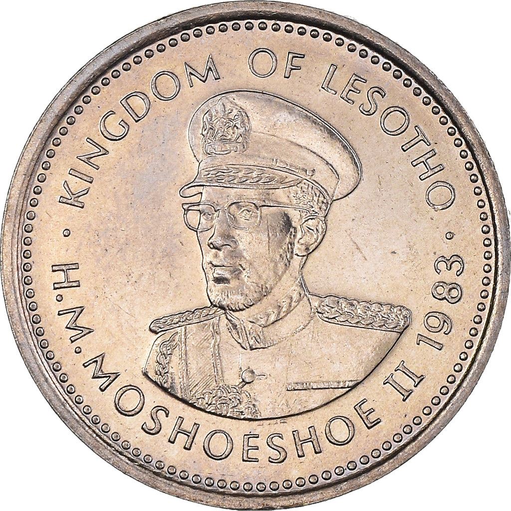Lesotho | 10 Lisente Coin | Angora goat | Km:19 | 1979 - 1989