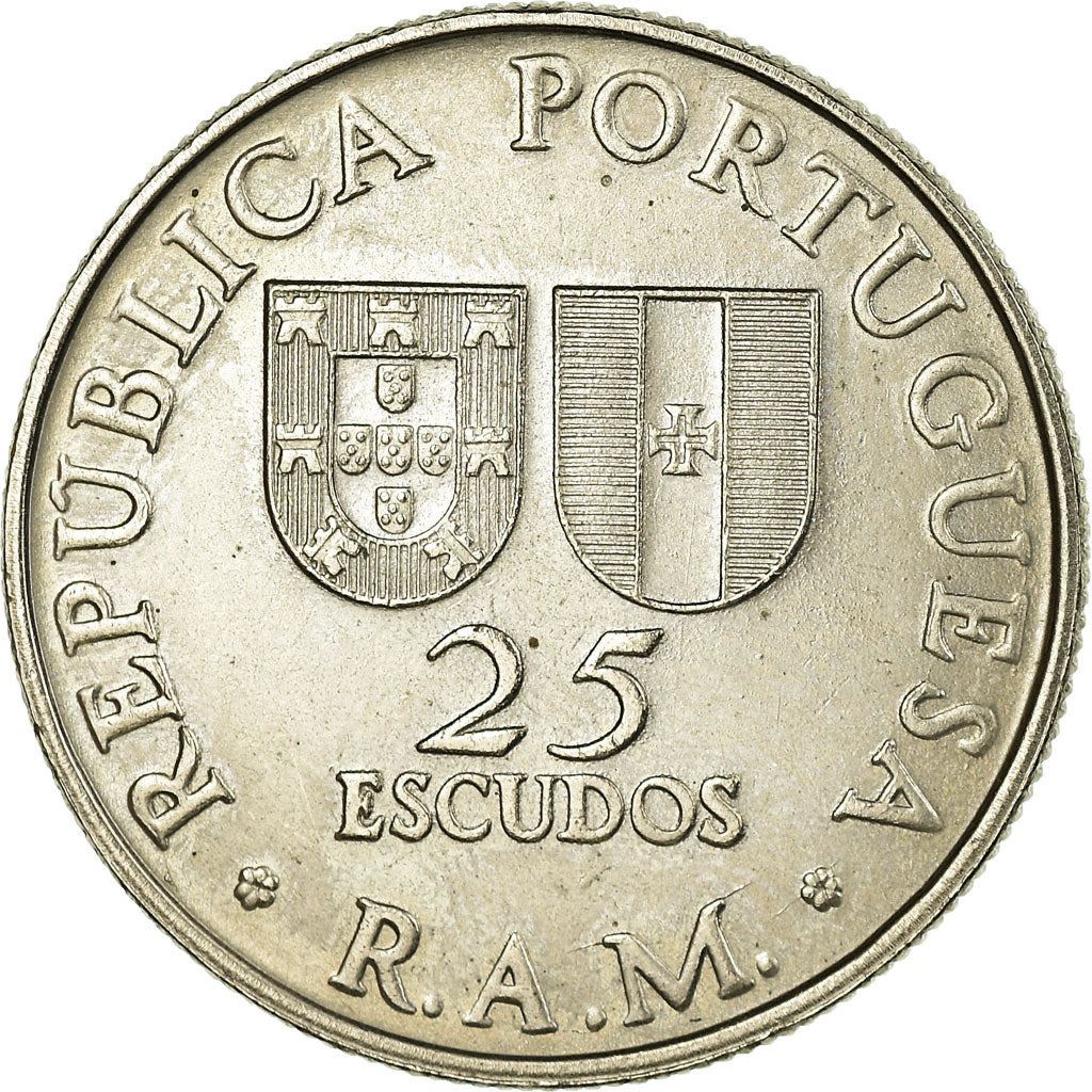 Portugal | 25 Escudos Coin | João Zarco | Km:4 | 1981
