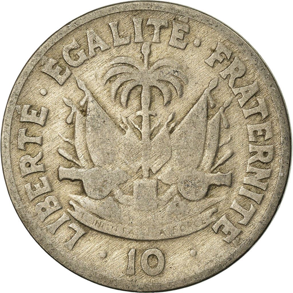 Haiti | 10 Centimes Coin | Dumarsais Estime | Cannon | Km:58 | 1949