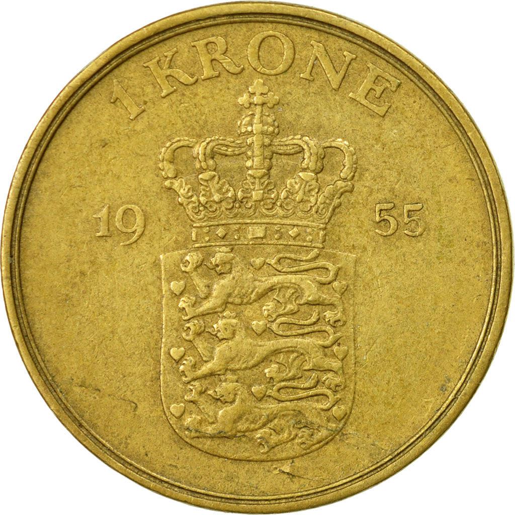Denmark | 1 Krone Coin | Frederik IX | Km:837 | 1947 - 1960
