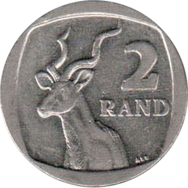 Pietų Afrika 2 Rand Suid-Afrika - Afrika Borwa Moneta KM498 2010 - 2012