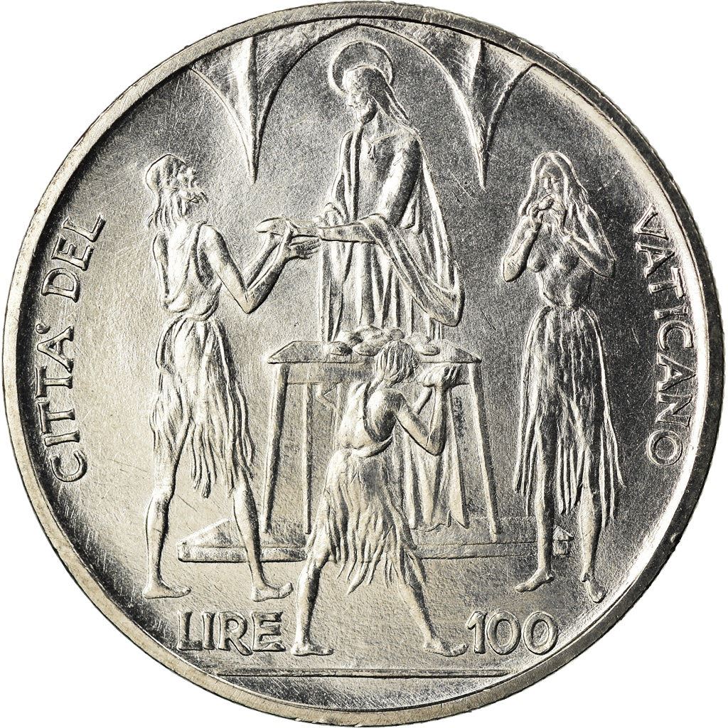 Vatican City | 100 Lire Coin | FAO | Km:106 | 1968