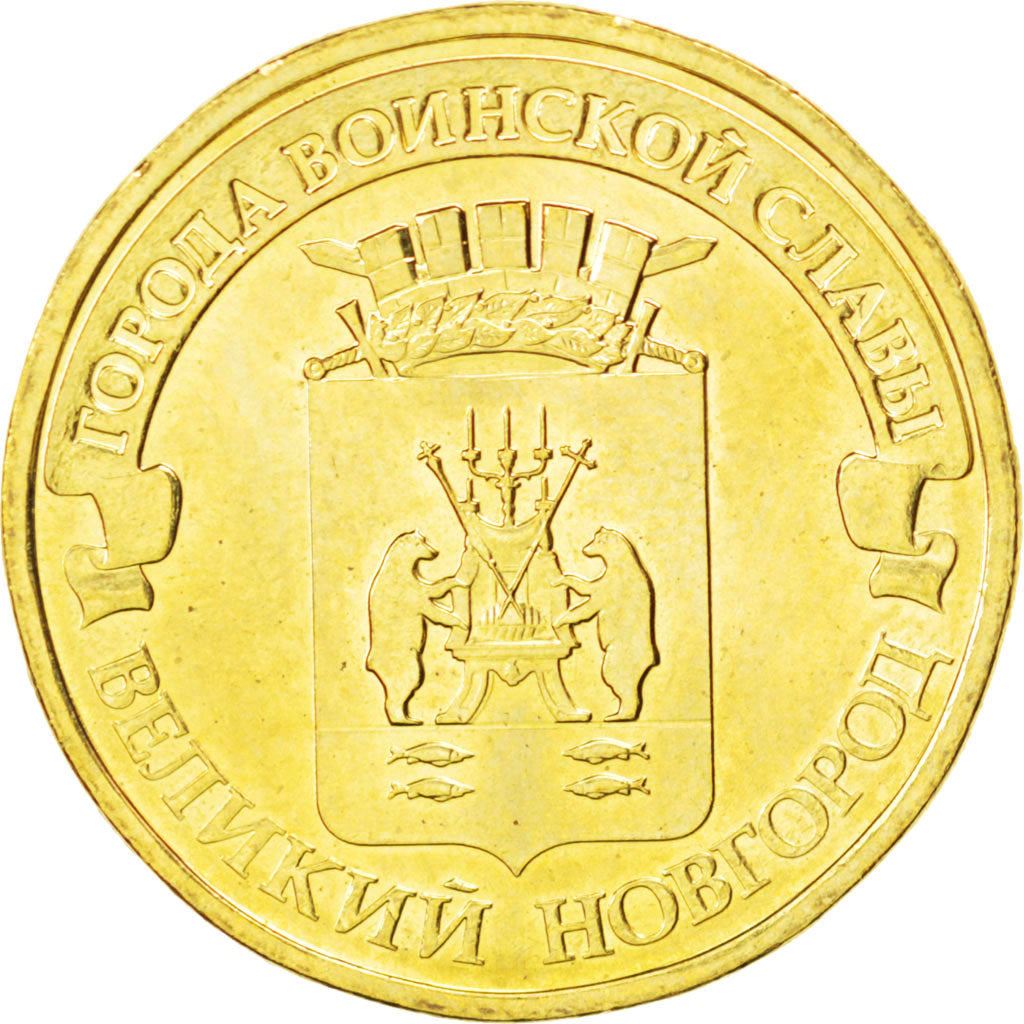 Russia | 10 Roubles Coin | Veliky Novgorod | Y:1387, CBR:5714-0019, Schön:1295 | 2012