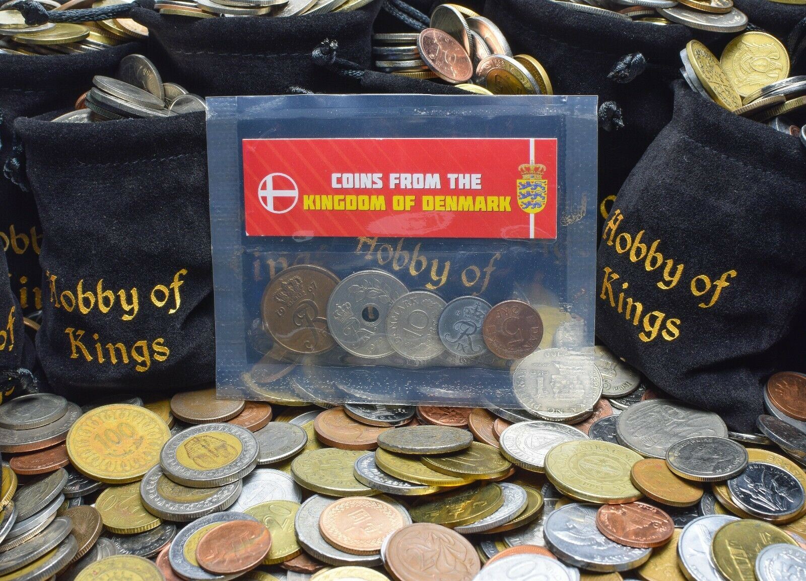 5 Mixed Coins From Denmark | 1 Ore - 25 Ore | 1947 - 2018