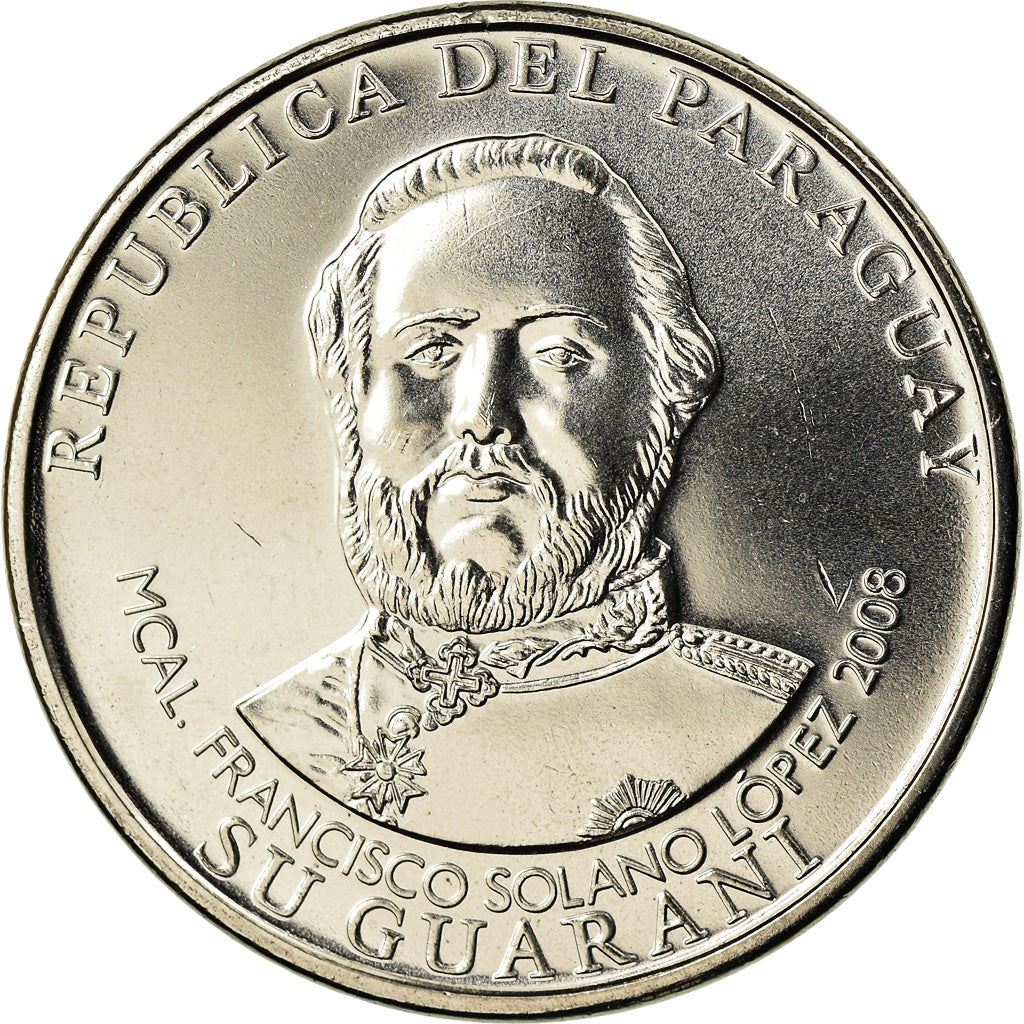 Paraguay | 1000 Guaranies Coin | Francisco Solano Lopez | Km:198 | 2006 - 2022