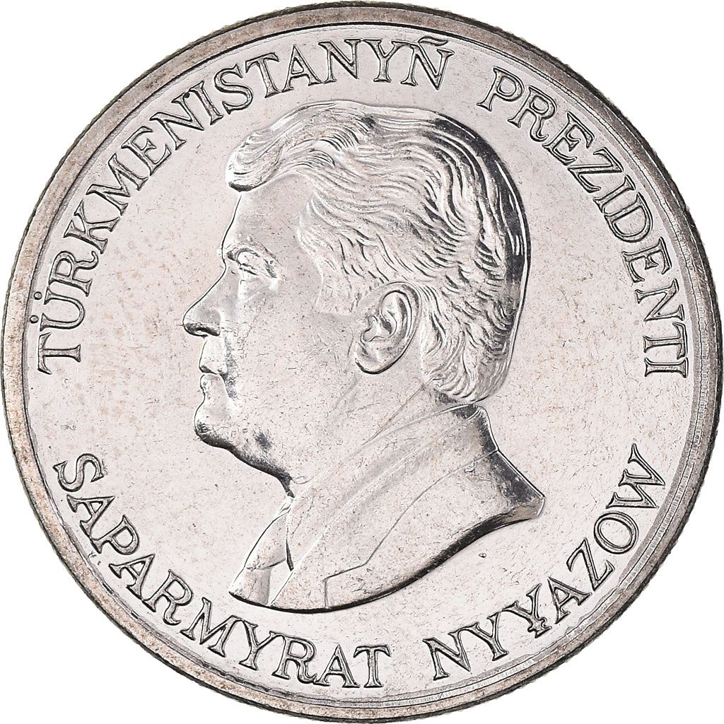 Turkmenistan 20 Tenne Coin | Saparmurat Niyazov | KM4 | 1993
