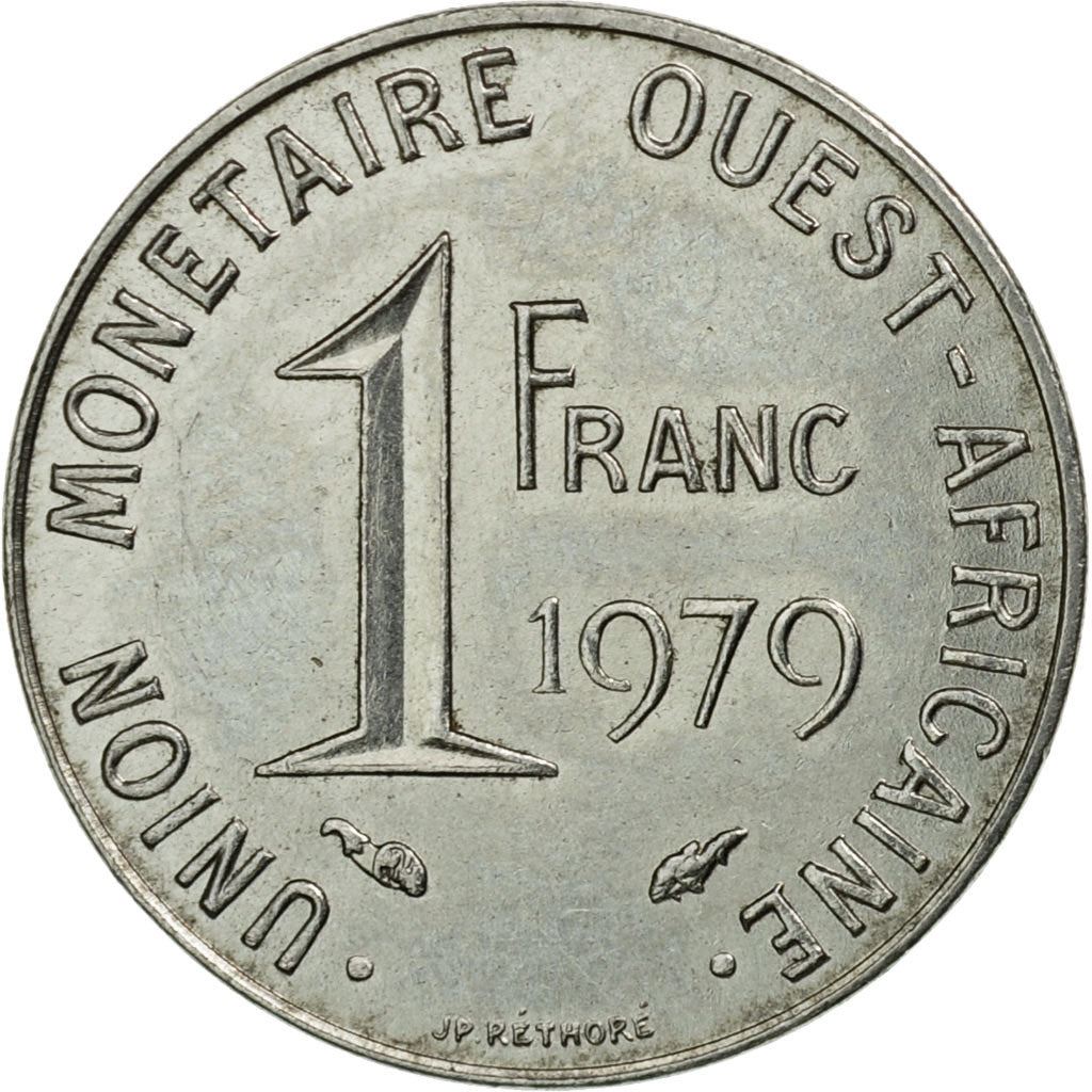 Western African States | 1 Franc Cfa Coin | Emblem of Central Bank | Km:8 | 1976 - 2011
