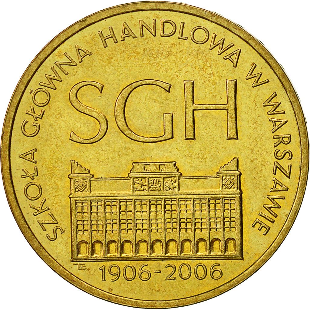 Poland | 2 Zlotys Coin | Warsaw School | Y:609 | 2006