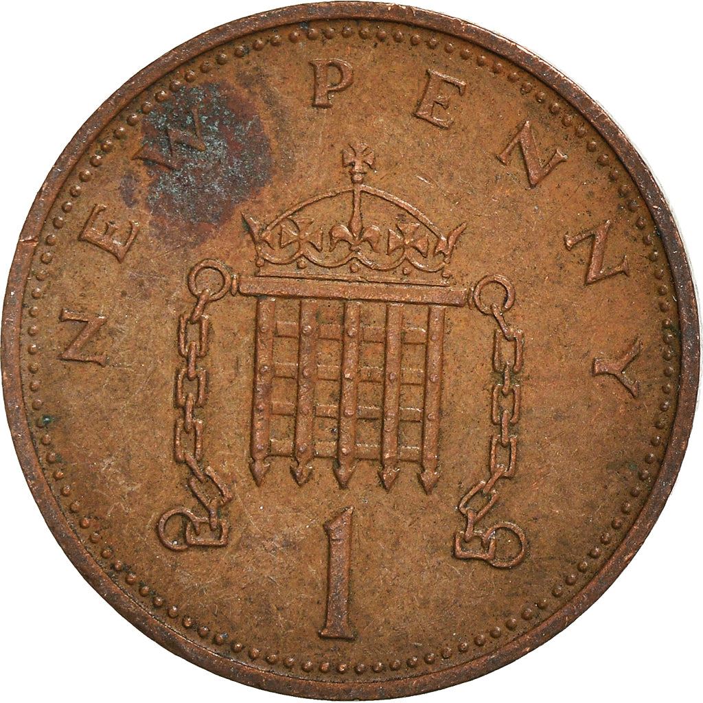 United Kingdom | 1 New Penny Coin | Elizabeth II | Km:915 | 1971 - 1981