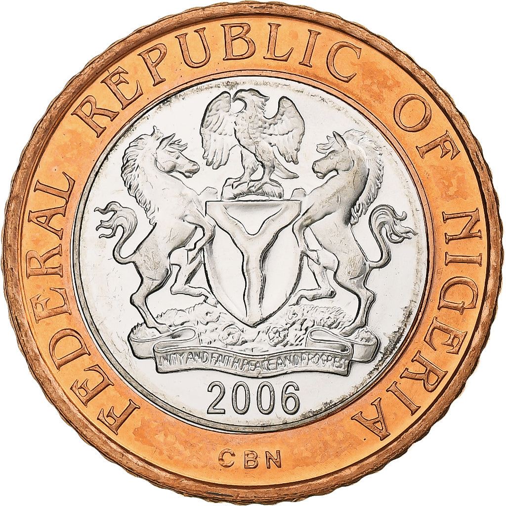 Nigeria Coin | 2 Naira | National Assembly Building | Abuja | KM19 | 2006
