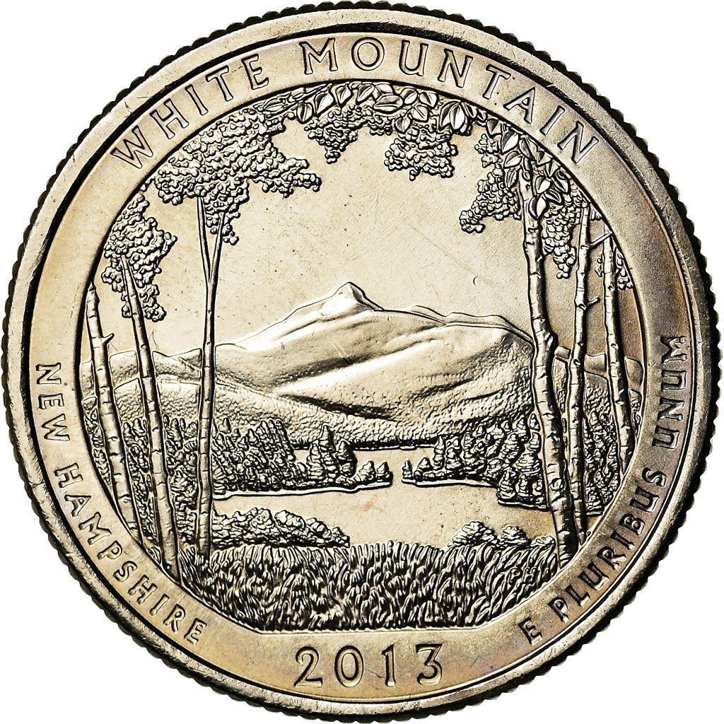 United States | 1/4 Dollar Coin | White Mountain Forest | Km:542 | 2013