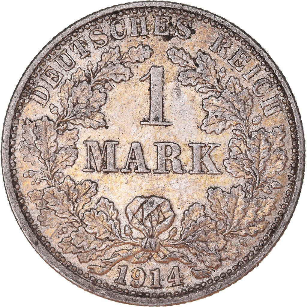 German Empire 1 Mark Coin | Deutsches Reich | Wilhelm II | Type 2 - Small Shield | KM14 | 1891 - 1916