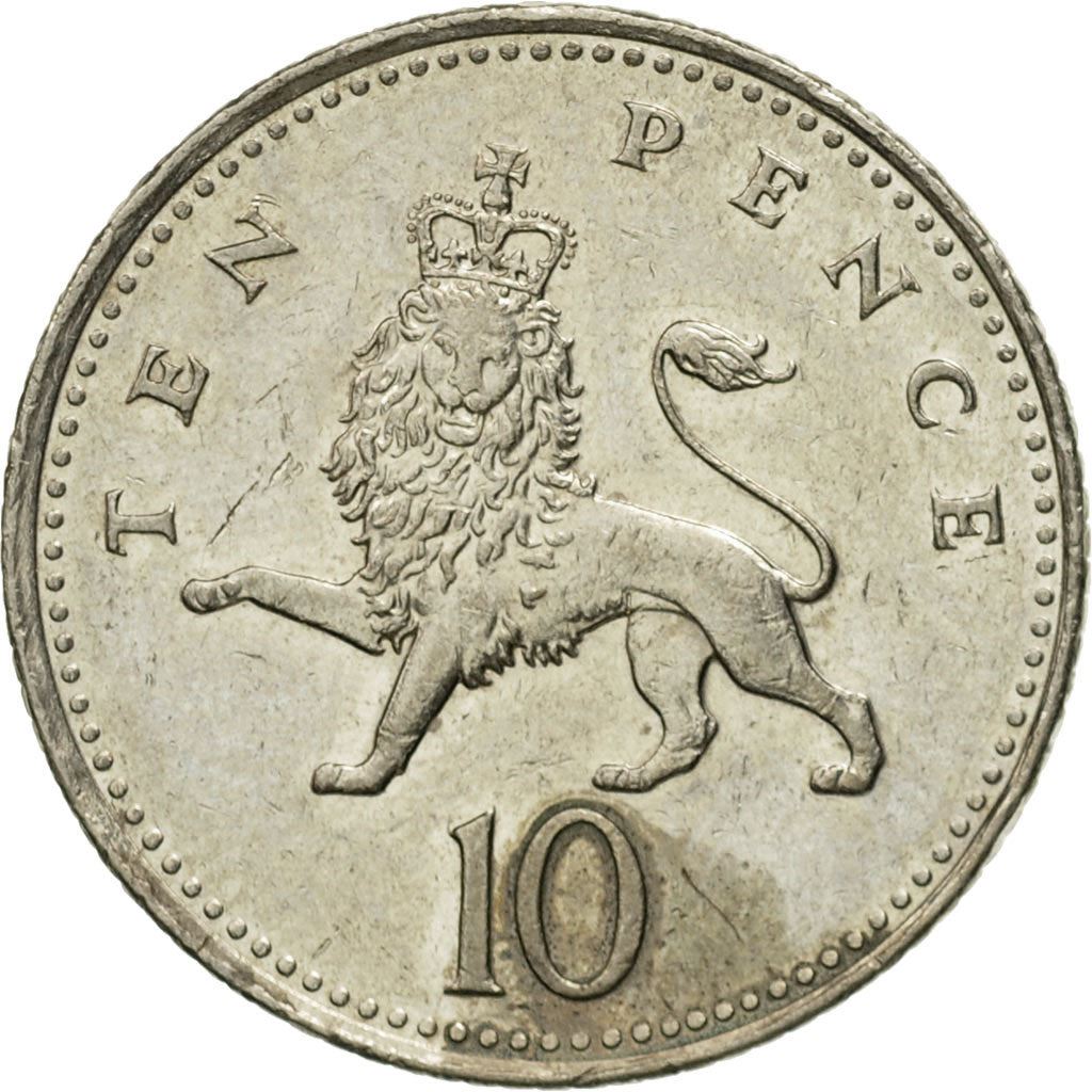 United Kingdom | 10 Pence Coin | Elizabeth II | Km:989 | 1998 - 2008