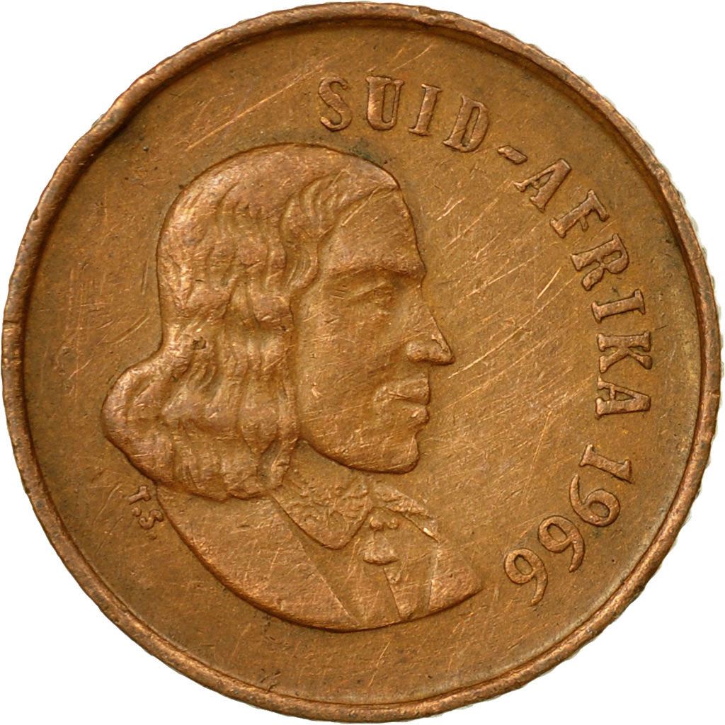 Pièce de 1 cent d'Afrique du Sud | Légende en afrikaans - SUID-AFRIKA | KM65.2 | 1965 - 1969