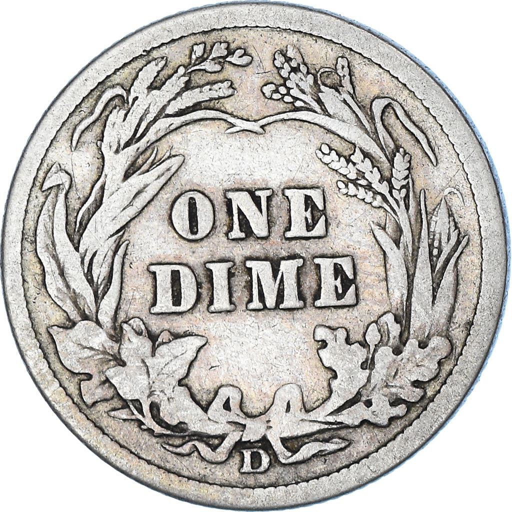 미국 | 1 다임 동전 | 바버 다임 | KM:113 | 1892 - 1916