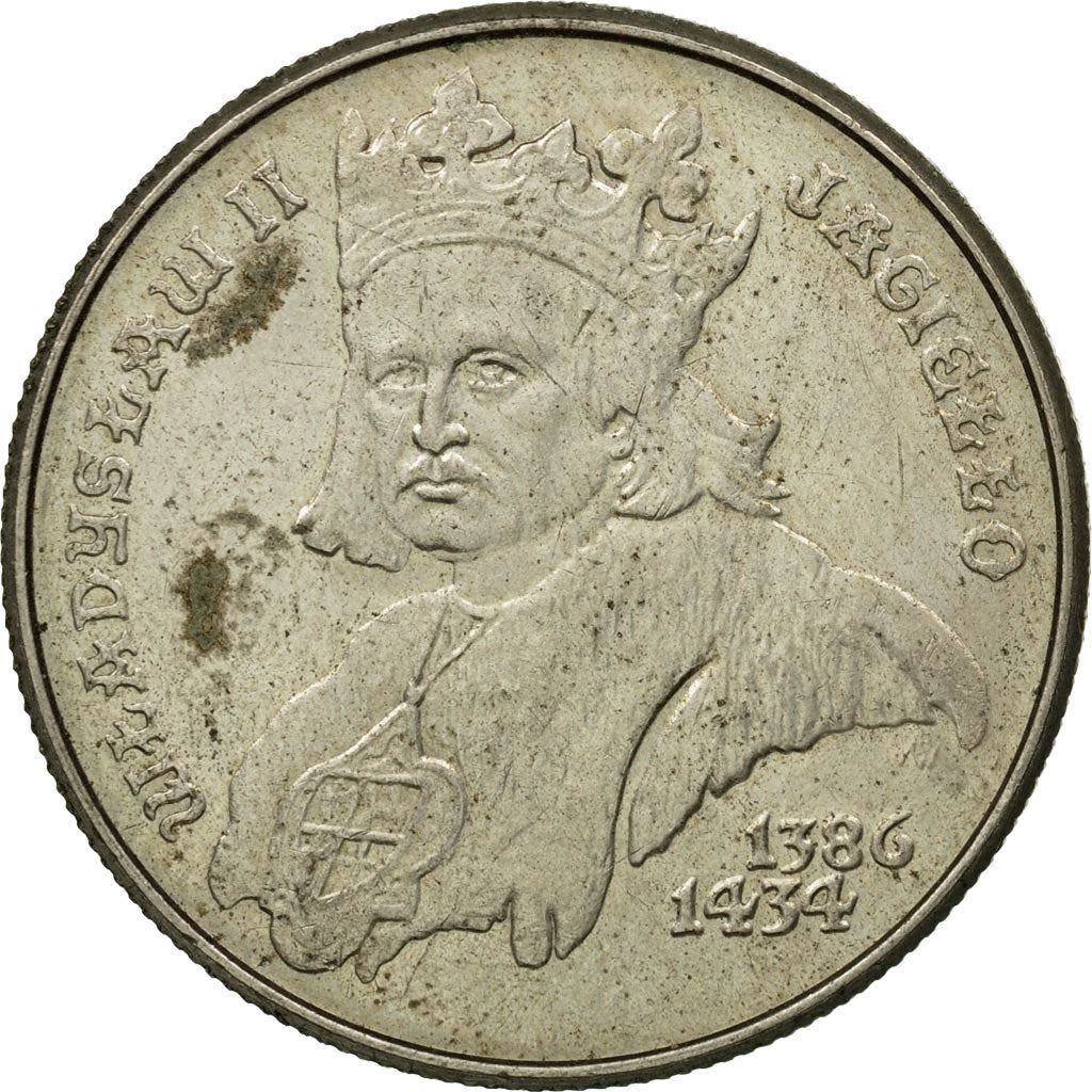 Poland | 500 Zlotys Coin | Ladislaus II Jagiellon | Y:194, Parm:336, Fischer Po:Ob107 | 1989