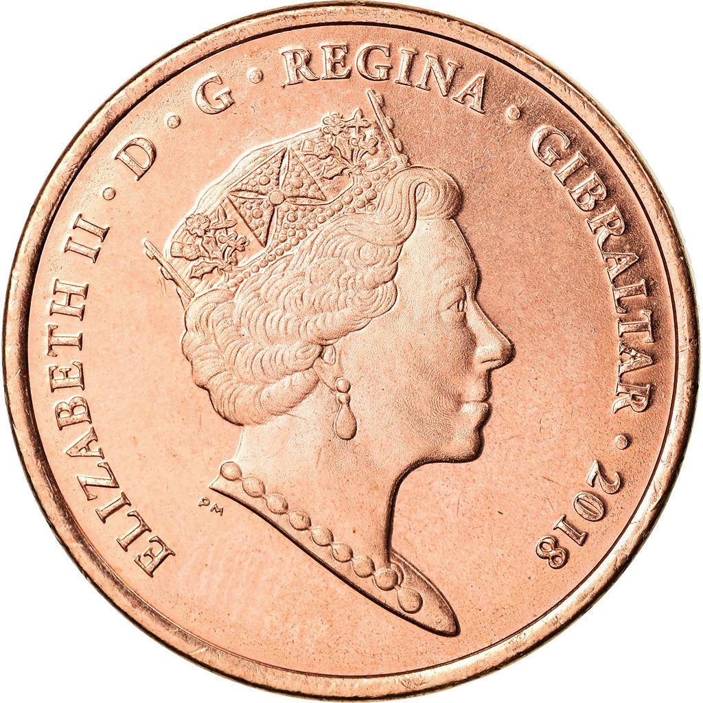 Gibraltar | 2 Pence Coin | Calpe House | Km:1619 | 2018