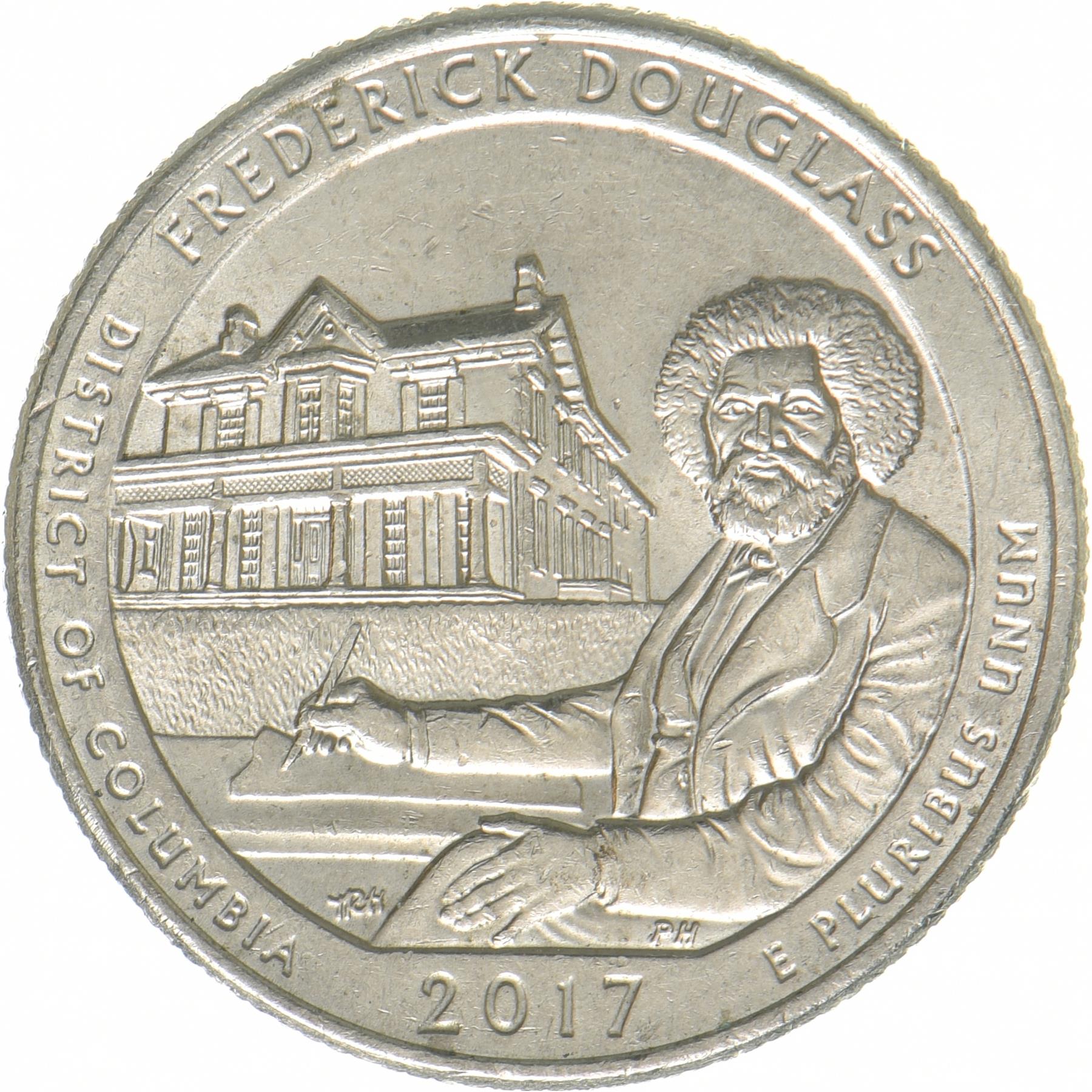 United States | 1/4 Dollar Coin | Frederick Douglass | KM:654 | 2017