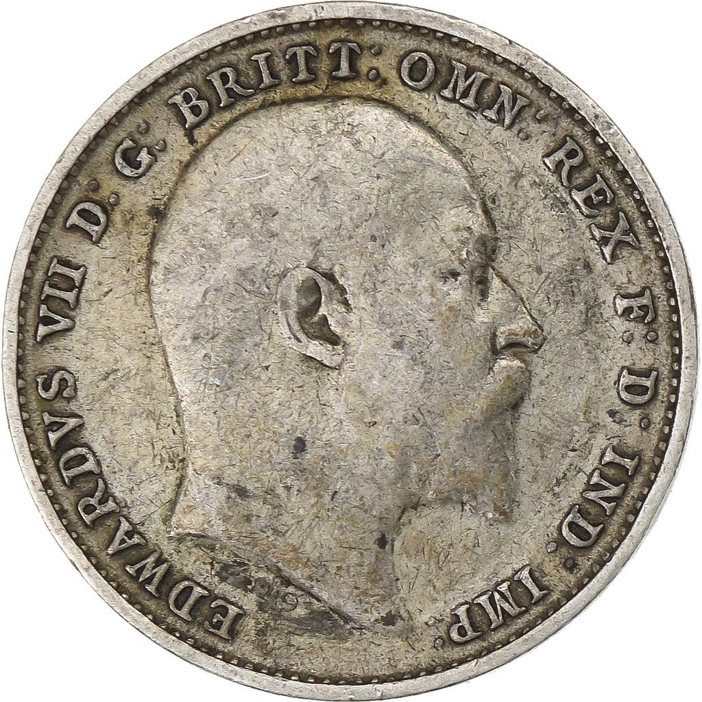 United Kingdom | 3 Pence Coin | Edward VII | Km:797 | 1902 - 1910