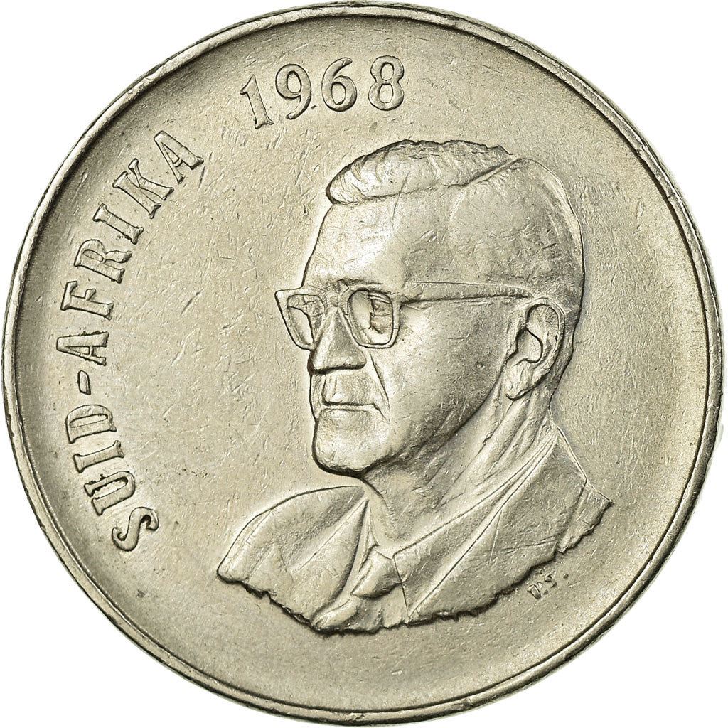 Sør-Afrika 50 Cent Mynt | Charles Swart | Afrikaans Legende - SUID AFRIKA | KM79.2 | 1968
