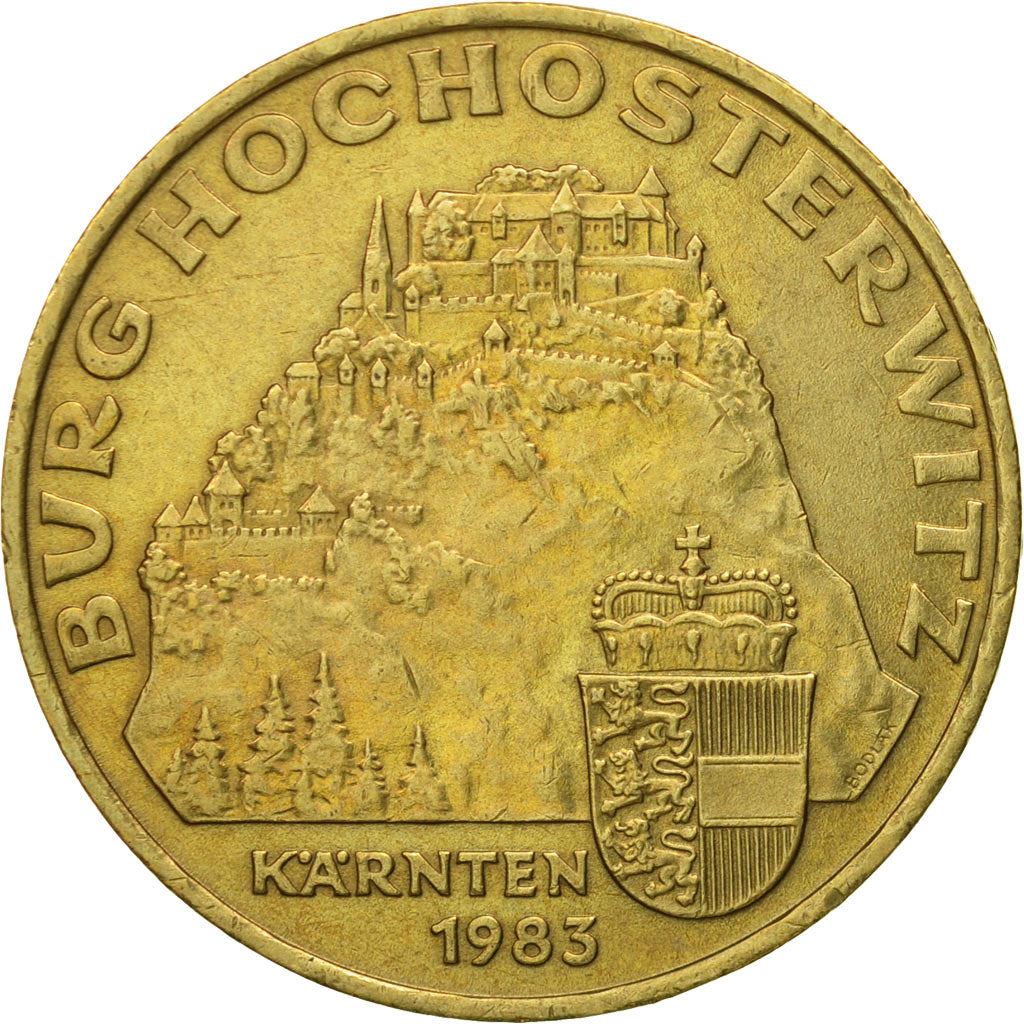 Austria | 20 Schilling Coin | Hochosterwitz Castle | Km:2960 | 1983 - 1993