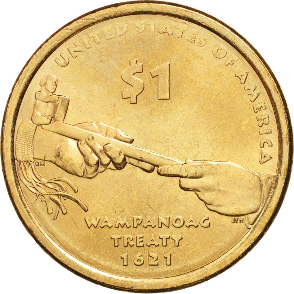United States | 1 Dollar Coin | Wampanoag Treaty | Km:503 | 2011