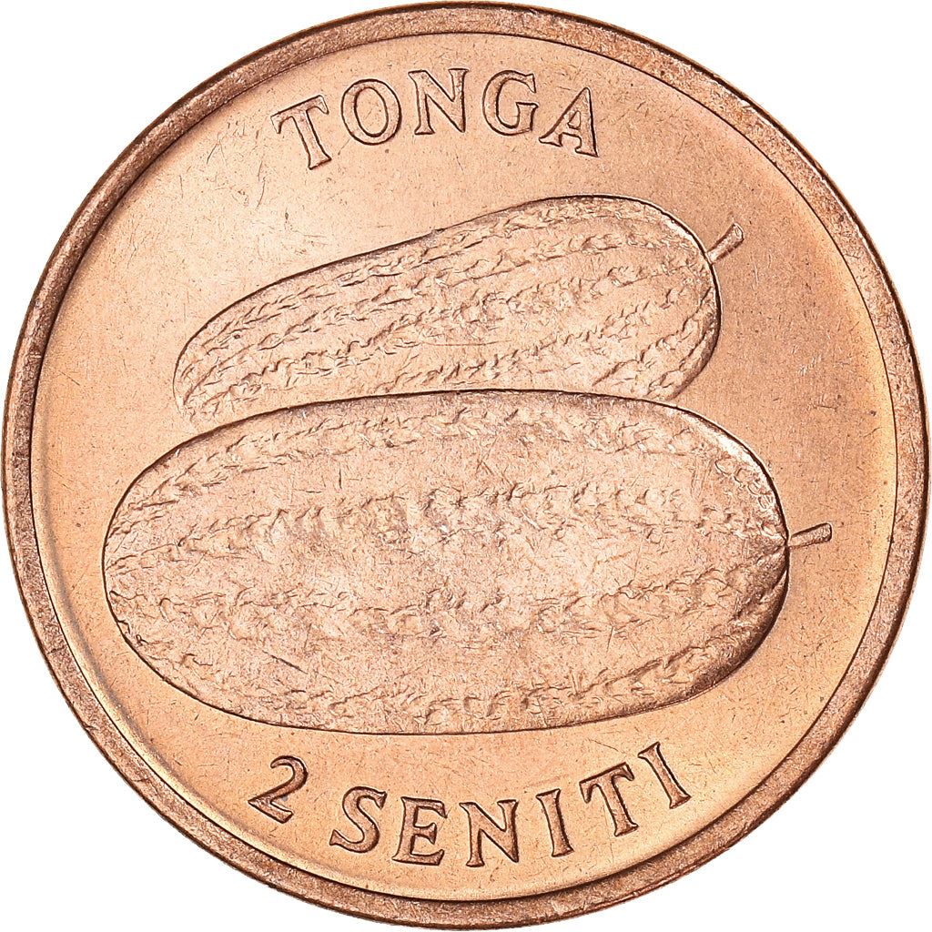 Tonga | Moneta da 2 Seniti | Anguria | FAO | Km:43 | 1975 - 1979
