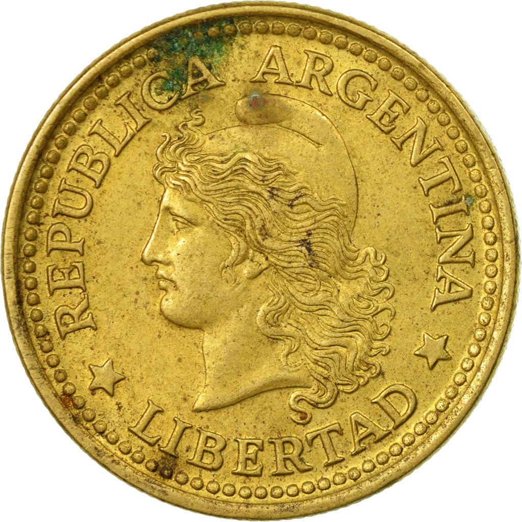 Moneta Argentina 50 Centavos | Oudine | Cappello frigio | KM68 | 1970 - 1976