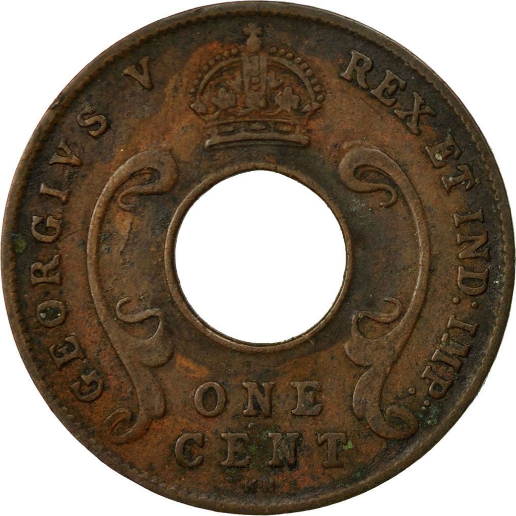 East Africa | 1 Cent Coin | Crown | Tusks | Km:22 | 1922 - 1935