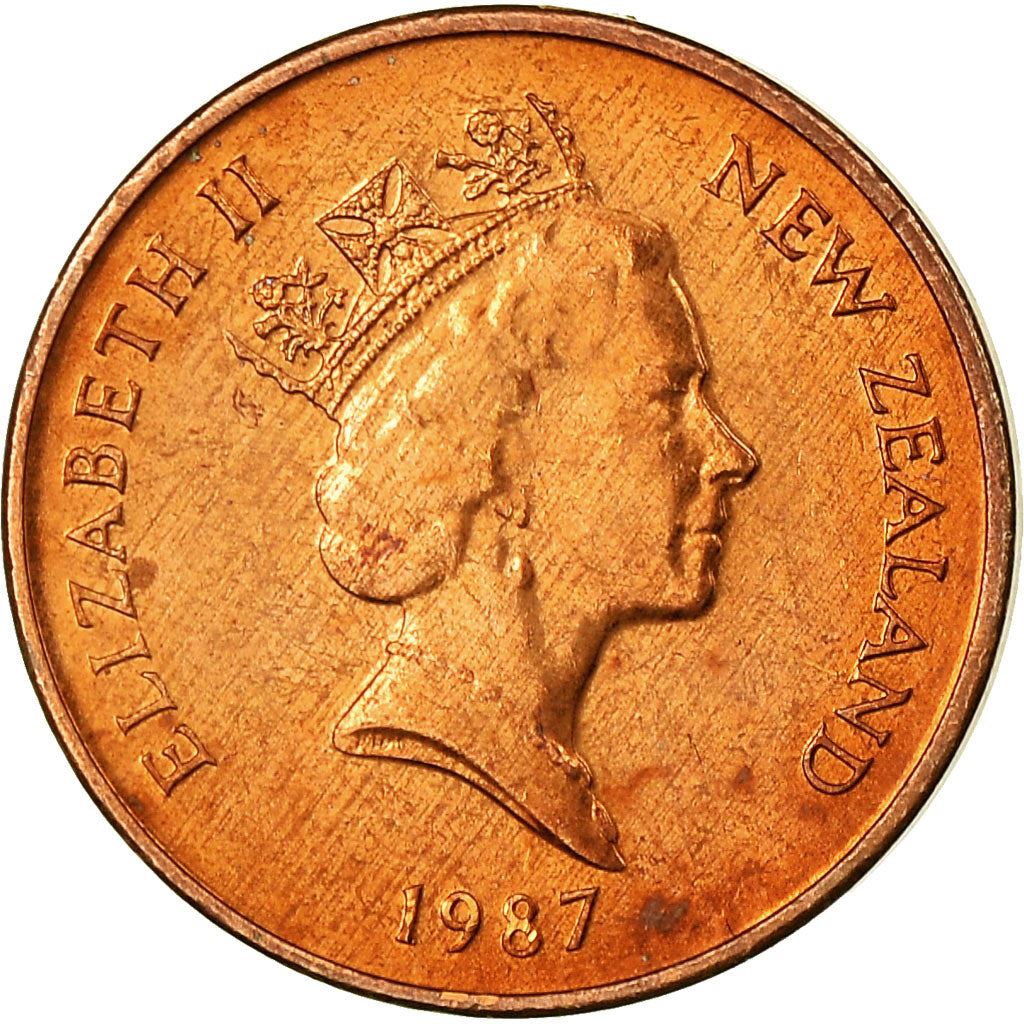 New Zealand | 1 Cent Coin | Elizabeth II | Silver Fern | Km:58 | 1986 - 1988