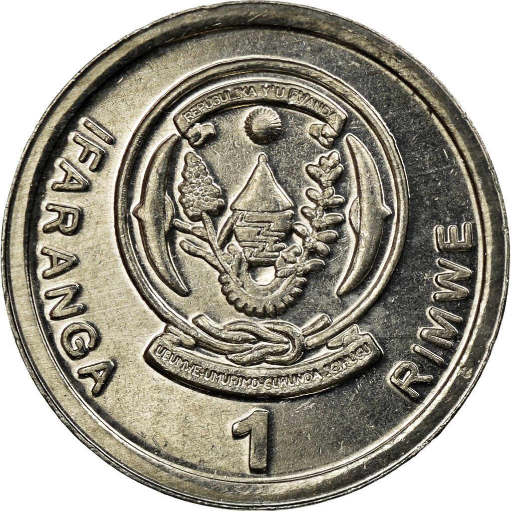Rwanda | 1 Ifaranga Coin | Rice Plant | Km:22 | 2003