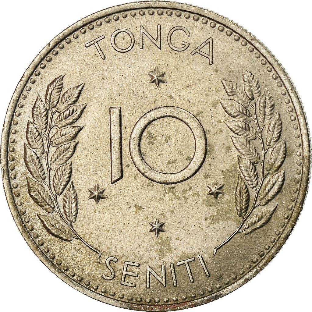 Tonga | Moneta da 10 Seniti | Re Tupou IV | Ramo | KM:30 | 1968 - 1974