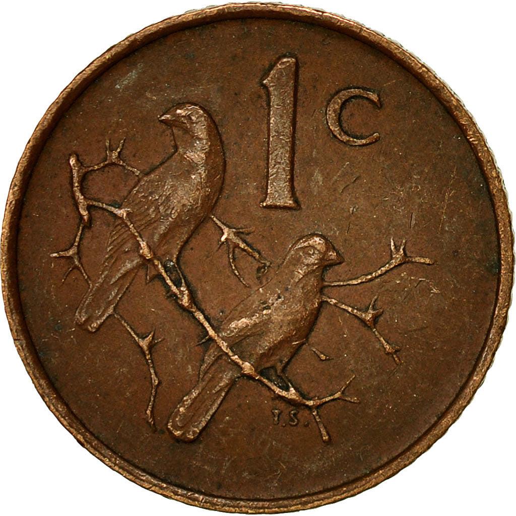 South Africa 1 Cent Coin | English Legend - SOUTH AFRICA | KM65.1 | 1965 - 1969