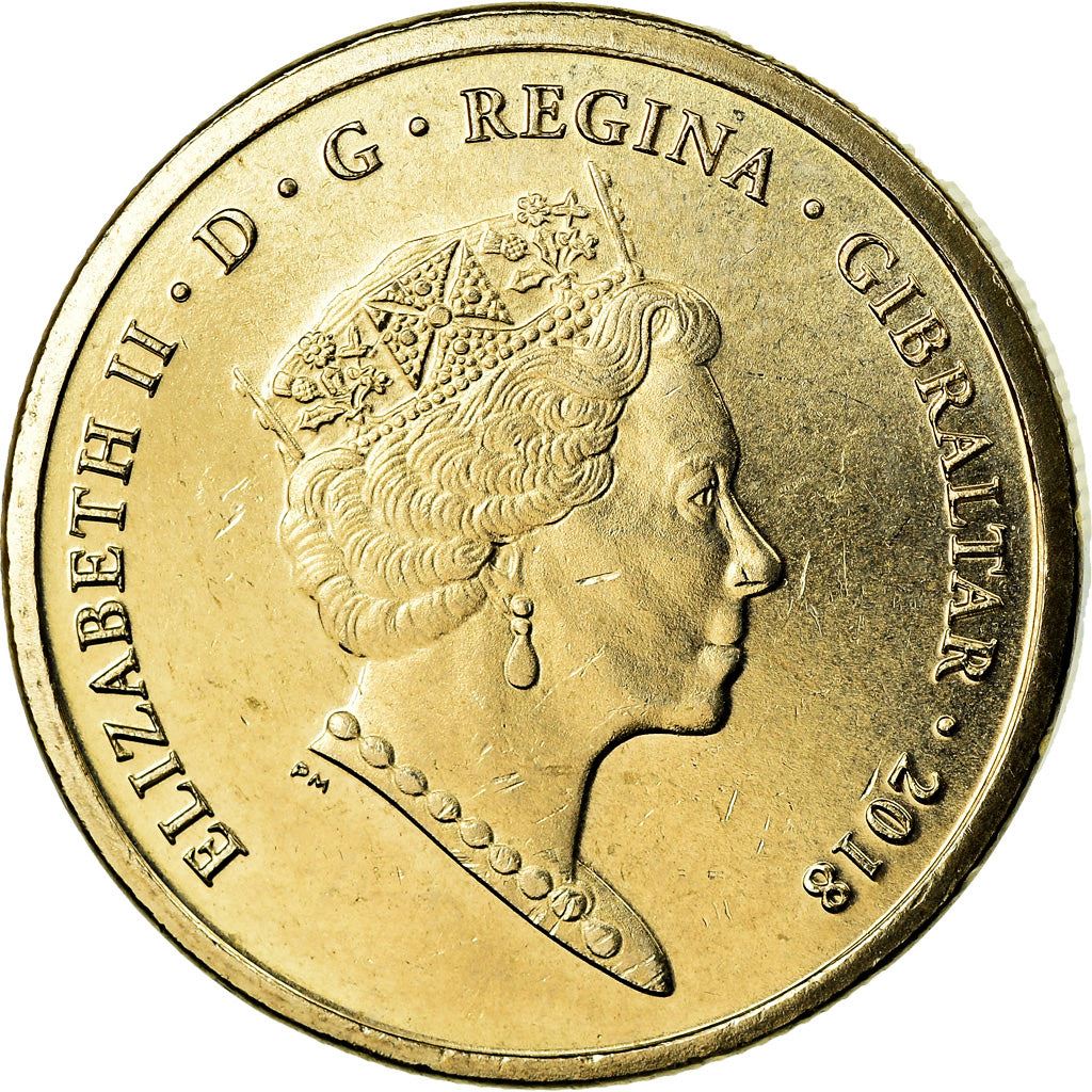 Gibraltar | 1 Pound Coin | Calpe House | Km:1628 | 2018