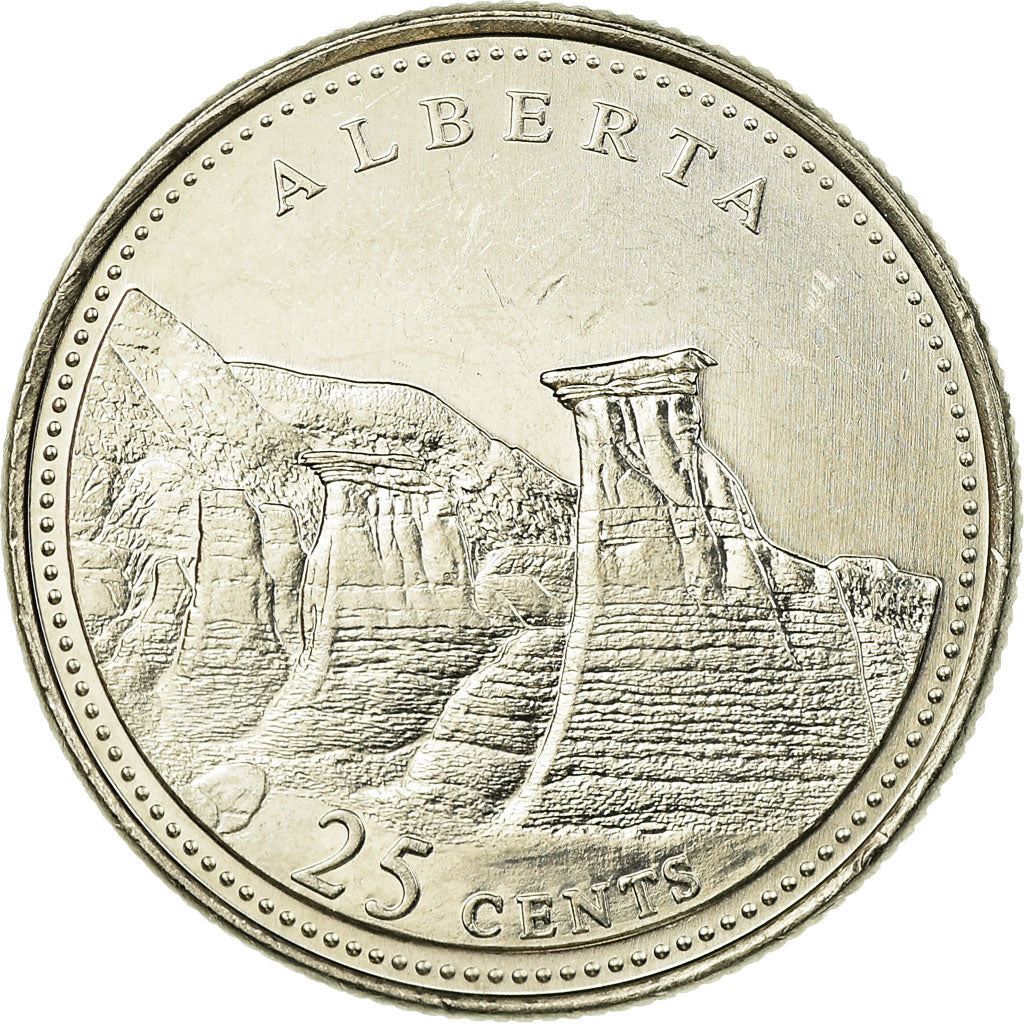 Canada | 25 Cents Coin | Nickel | Alberta | KM:221 | 1992
