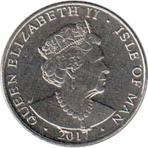 Isle of Man | 5 Pence Coin | Manx Shearwater | Queen Elizabeth II | Km:1580 | 2017 - 2021