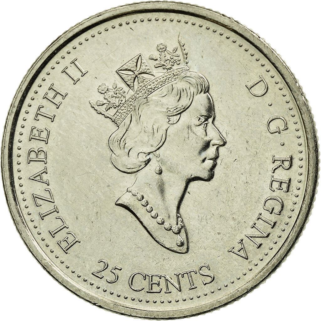 Canada | 25 Cents Coin | Geometrical Shapes | Nickel | KM:353 | 1999