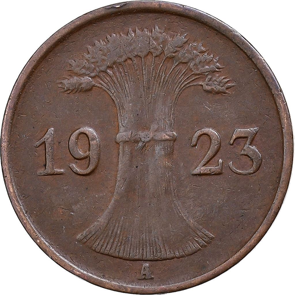 Germany | 1 Rentenpfennig Coin | Bronze | KM:30 | 1923 - 1929
