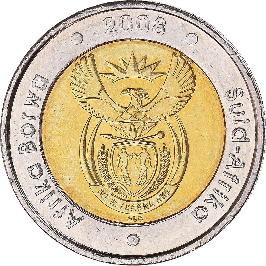 South Africa 5 Rand Coin | Nelson Mandela 90th Birthday | KM439 | 2008