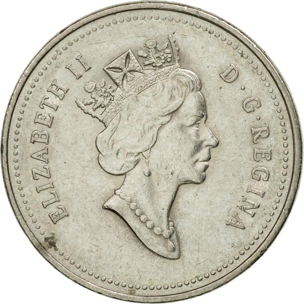 Canada | 5 Cents Coin | Copper-nickel | 3rd portrait | KM:182 | 1990-2001
