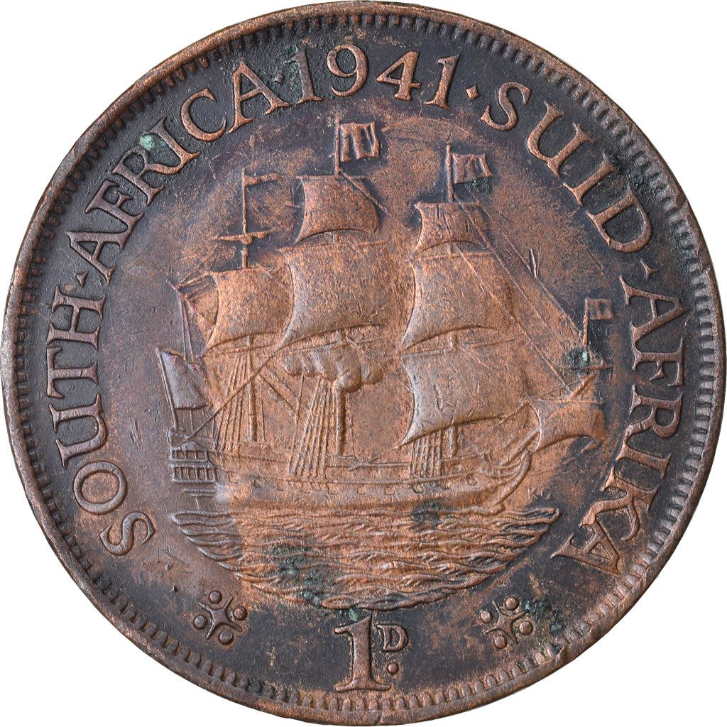 South Africa 1 Penny Coin | George VI | KM25 | 1937 - 1947
