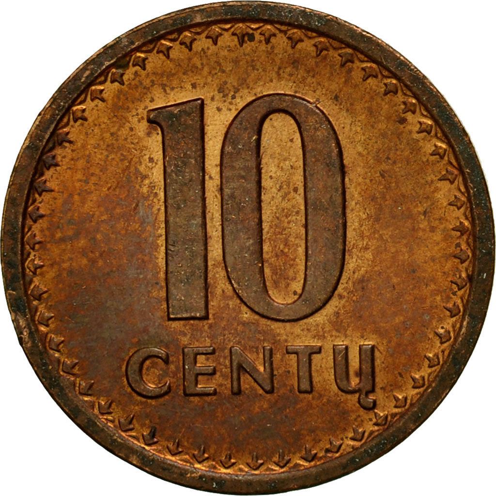 Lithuania Coin Lithuanian 10 Centų | Vytis | Knight | Horse | KM88 | 1991