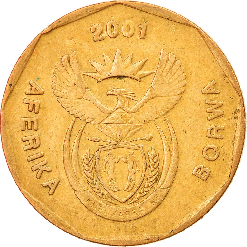 South Africa | 20 Cents Coin | Tswana Legend - AFERIKA BORWA | KM225 | 2000 - 2001