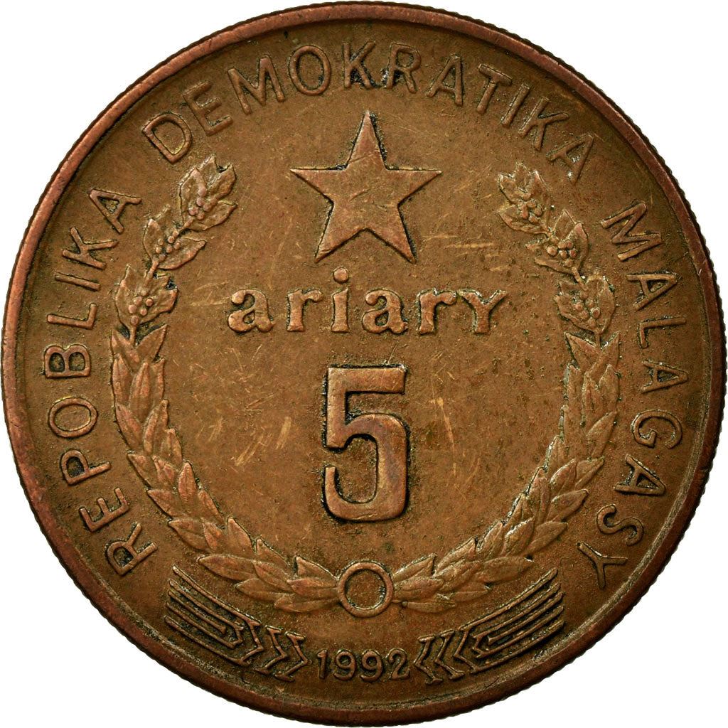 Madagascar | 5 Ariary Coin | Star | Rice | Km:17 | 1992